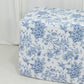 French Toile Fitted Tablecloth 6ft – Blue & White Rectangular Polyester Wrinkle-Resistant Table Cover