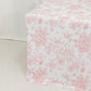 French Toile Fitted Tablecloth 6ft – Pink & White Rectangular Polyester Wrinkle-Resistant Table Cover