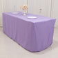 Lavender Lilac Fitted Polyester Rectangle Tablecloth 6ft Table Cover For 72"x30" Tables