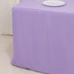 Lavender Lilac Fitted Polyester Rectangle Tablecloth 6ft Table Cover For 72"x30" Tables