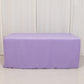 Lavender Lilac Fitted Polyester Rectangle Tablecloth 6ft Table Cover For 72"x30" Tables