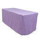 Lavender Lilac Fitted Polyester Rectangle Tablecloth 6ft Table Cover For 72"x30" Tables