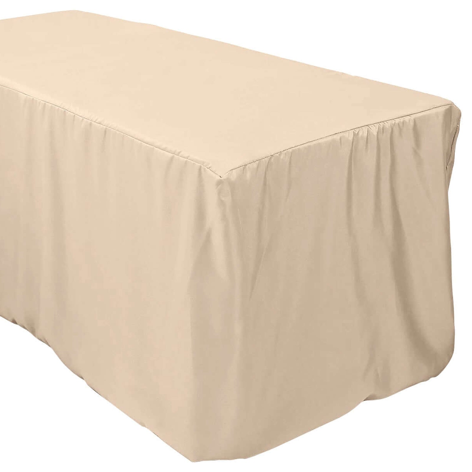 6 Feet Nude Table Cover For Rectangle Table