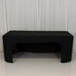 6ft black fitted polyester tablecloth for trade show tables.