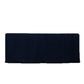 6ft navy blue open back fitted polyester tablecloth for trade shows