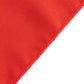 Red fitted polyester tablecloth for 72"x30" tables.