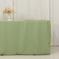 Sage Green Fitted Polyester Rectangle Tablecloth 6ft Table Cover For 72"x30" Tables