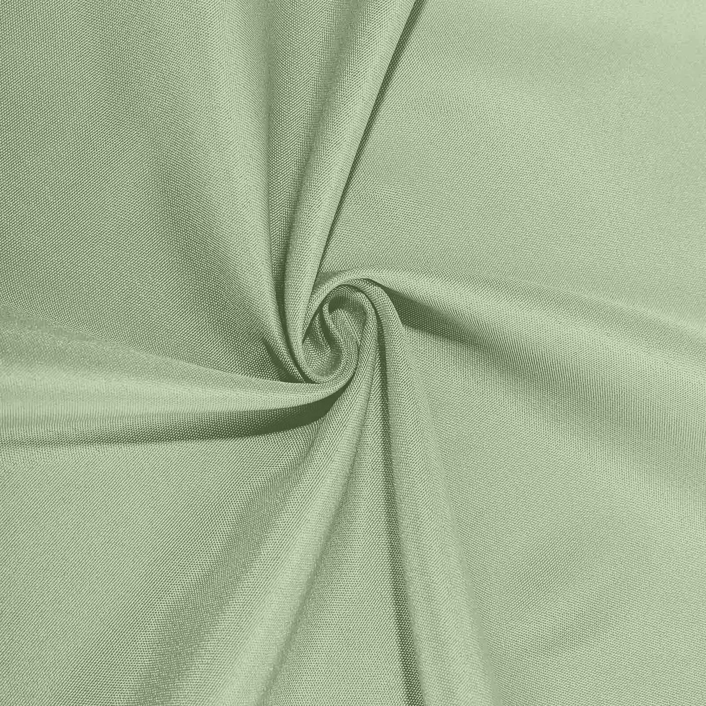 Sage Green Fitted Polyester Rectangle Tablecloth 6ft Table Cover For 72"x30" Tables