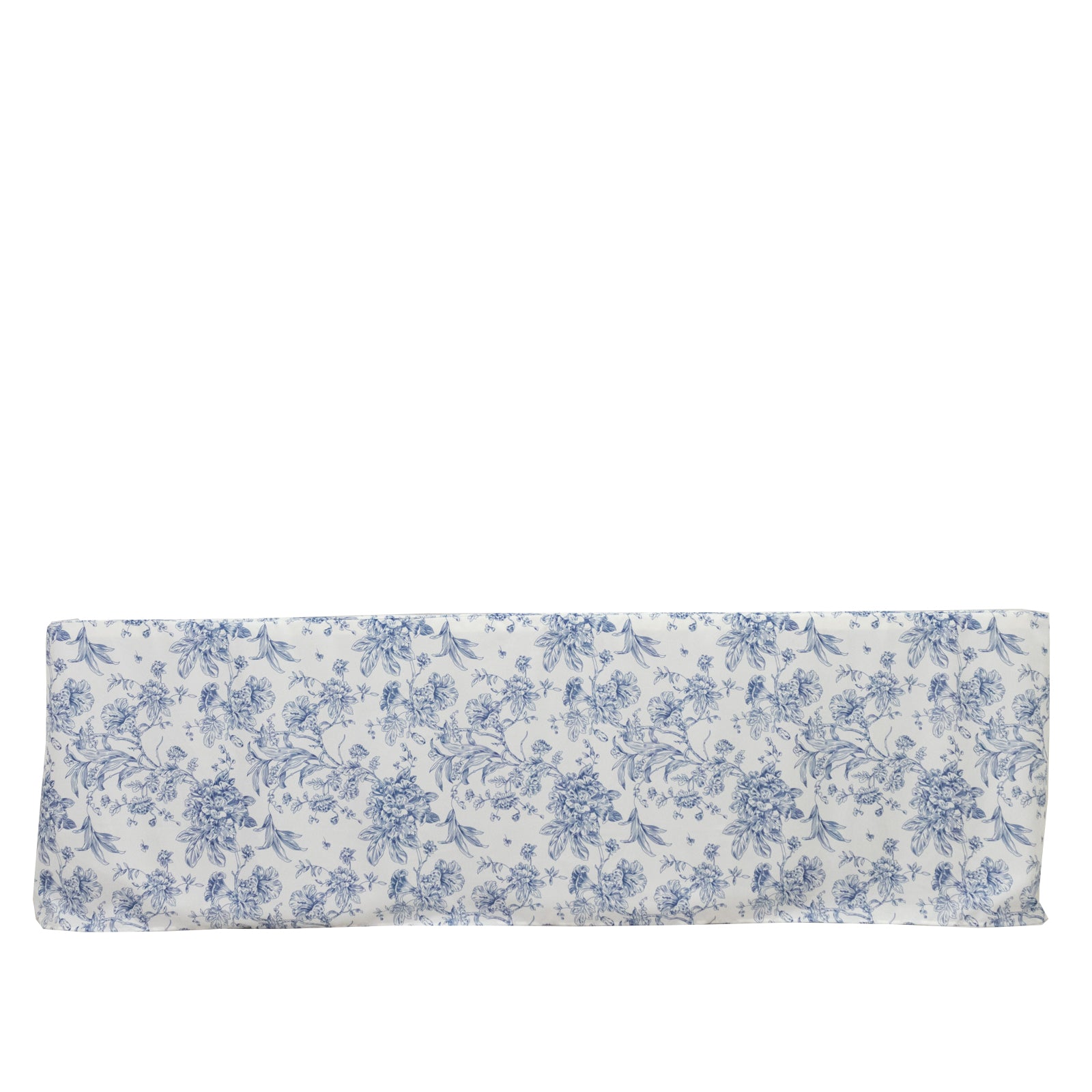Blue & white floral fitted tablecloth for 8ft rectangular tables.