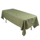 Dusty sage green tablecloth with gold foil tree branch pattern.