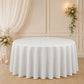 Jacquard Tablecloth 120" Round White - Diamond Trellis with Gold Accent Dots