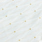 Jacquard Tablecloth 120" Round White - Diamond Trellis with Gold Accent Dots