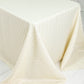 Jacquard Tablecloth 90"x132" Rectangular, Ivory - Diamond Trellis with Gold Accent Dots