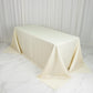 Jacquard Tablecloth 90"x132" Rectangular, Ivory - Diamond Trellis with Gold Accent Dots
