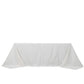 Jacquard Tablecloth 90"x132" Rectangular, White - Diamond Trellis with Gold Accent Dots