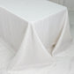 Jacquard Tablecloth 90"x132" Rectangular, White - Diamond Trellis with Gold Accent Dots
