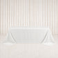 Jacquard Tablecloth 90"x132" Rectangular, White - Diamond Trellis with Gold Accent Dots