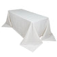 Jacquard Tablecloth 90"x132" Rectangular, White - Diamond Trellis with Gold Accent Dots