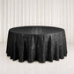Jacquard Tablecloth 120" Round Black - Abstract Watercolor Pattern