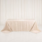Jacquard Tablecloth 90"x132" Rectangular, Beige - Abstract Watercolor Pattern