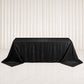 Jacquard Tablecloth 90"x132" Rectangular, Black - Abstract Watercolor Pattern