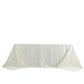 Jacquard Tablecloth 90"x132" Rectangular, Off White - Abstract Watercolor Pattern