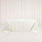 Jacquard Tablecloth 90"x132" Rectangular, Off White - Abstract Watercolor Pattern
