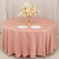 108" Dusty Rose Lamour Satin Round Tablecloth