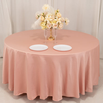 Versatile Dusty Rose Tablecloth for a Range of Event Themes