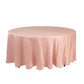 108" Dusty Rose Lamour Satin Round Tablecloth