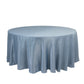 108" Dusty Blue Lamour Satin Round Tablecloth