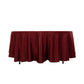 108" Burgundy Lamour Satin Round Tablecloth