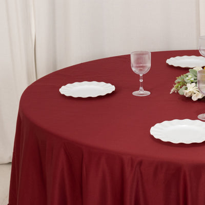 Versatile Burgundy Tablecloth for a Range of Event Themes