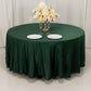 108" Hunter Emerald Green Lamour Satin Round Tablecloth