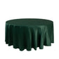 108" Hunter Emerald Green Lamour Satin Round Tablecloth