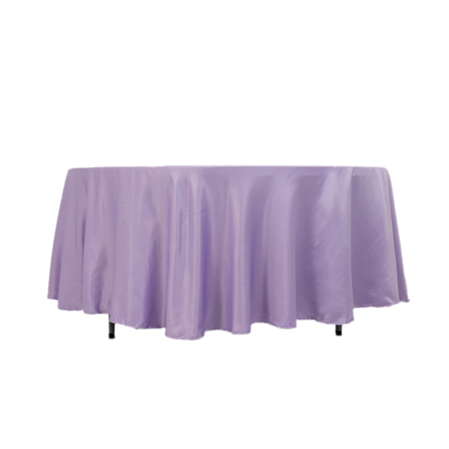 108" Lavender Lilac Lamour Satin Round Tablecloth