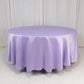 108" Lavender Lilac Lamour Satin Round Tablecloth