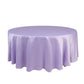 108" Lavender Lilac Lamour Satin Round Tablecloth