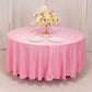 108" Pink Lamour Satin Round Tablecloth