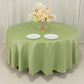 108" Sage Green Lamour Satin Round Tablecloth