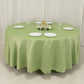 108" Sage Green Lamour Satin Round Tablecloth