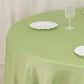 108" Sage Green Lamour Satin Round Tablecloth