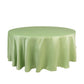 108" Sage Green Lamour Satin Round Tablecloth