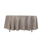 108" Silver Lamour Satin Round Tablecloth