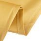 120" Champagne Seamless Lamour Satin Round Tablecloth for 5 Foot Table With Floor-Length Drop