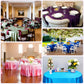 120" Seamless Lamour Satin Round Tablecloth for 5 Foot Table With Floor-Length Drop
