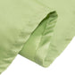 120" Sage Green Seamless Lamour Satin Round Tablecloth for 5 Foot Table With Floor-Length Drop