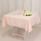 54" Blush Lamour Satin Square Table Overlay