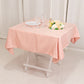 54" Dusty Rose Lamour Satin Square Table Overlay