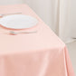 54" Dusty Rose Lamour Satin Square Table Overlay